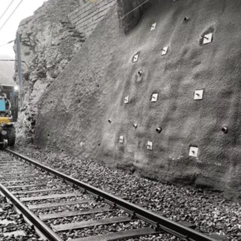 Illustration of  Assainissement de murs de soutènement CFF