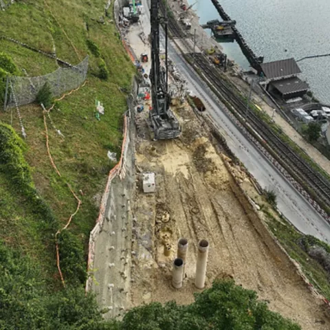 Illustration of Tunnel de ligerz - Lot 2 Portail Est – Travaux de fouille