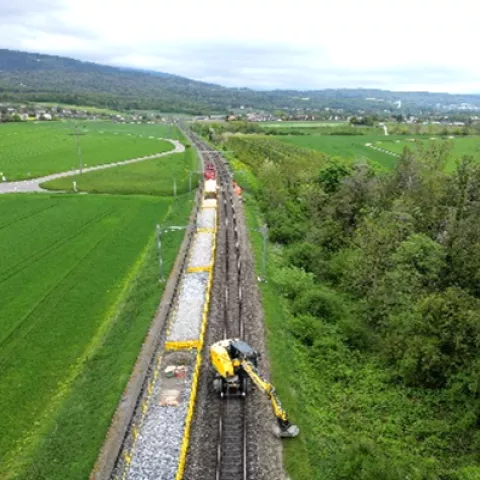 Illustration of  Drainage &amp; banquettes CFF, Bevaix